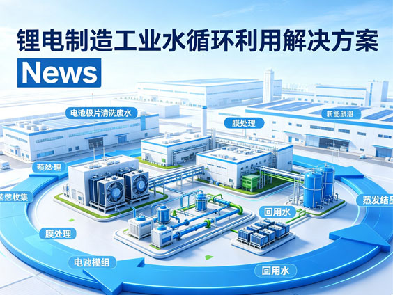 锂电池制造工业水循环利用解决方案