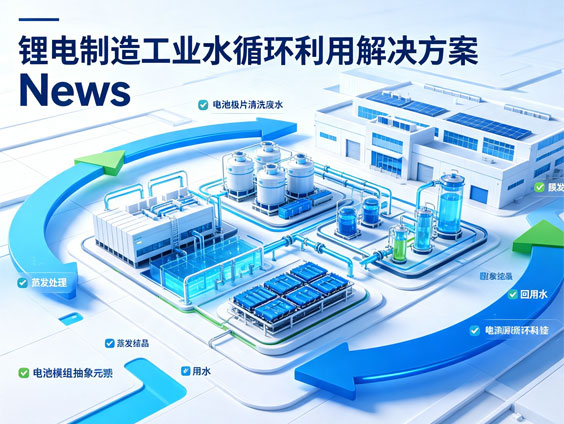 锂电池制造工业水循环利用解决方案