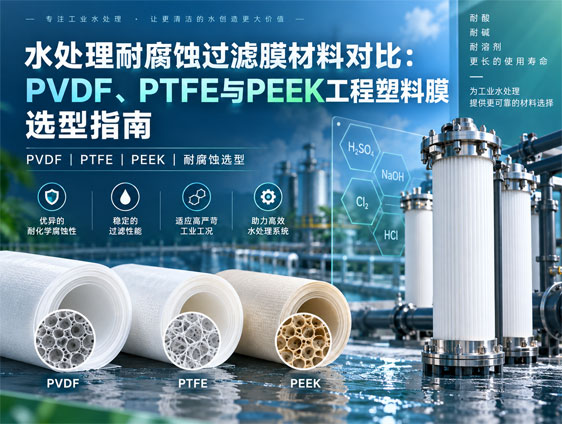 水处理耐腐蚀过滤膜材料对比：PVDF、PTFE与PEEK工程塑料膜选型指南