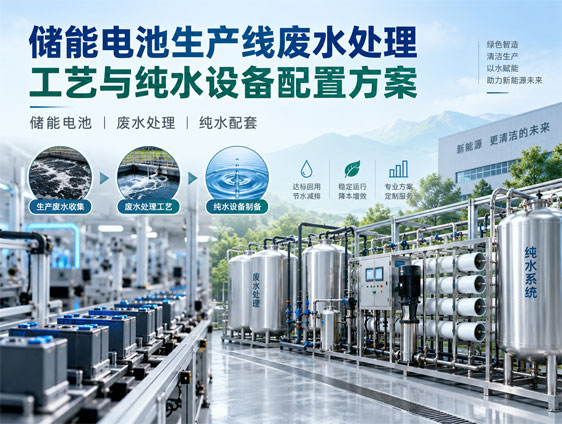 储能电池生产线废水处理工艺与纯水设备配置方案