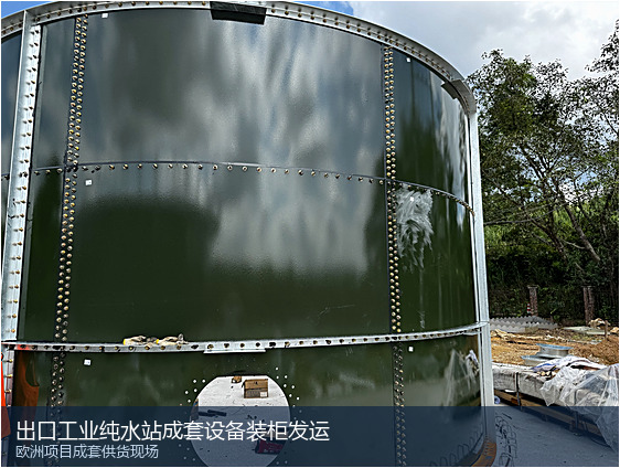 欧洲项目成套供货现场 出口工业纯水站成套设备装柜发运